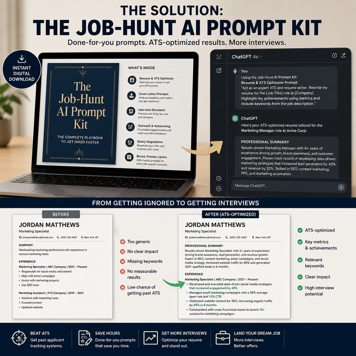 The Job Hunt AI Prompt Kit